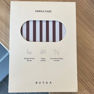 BURGA Kindle Case - Brown Striped Cover